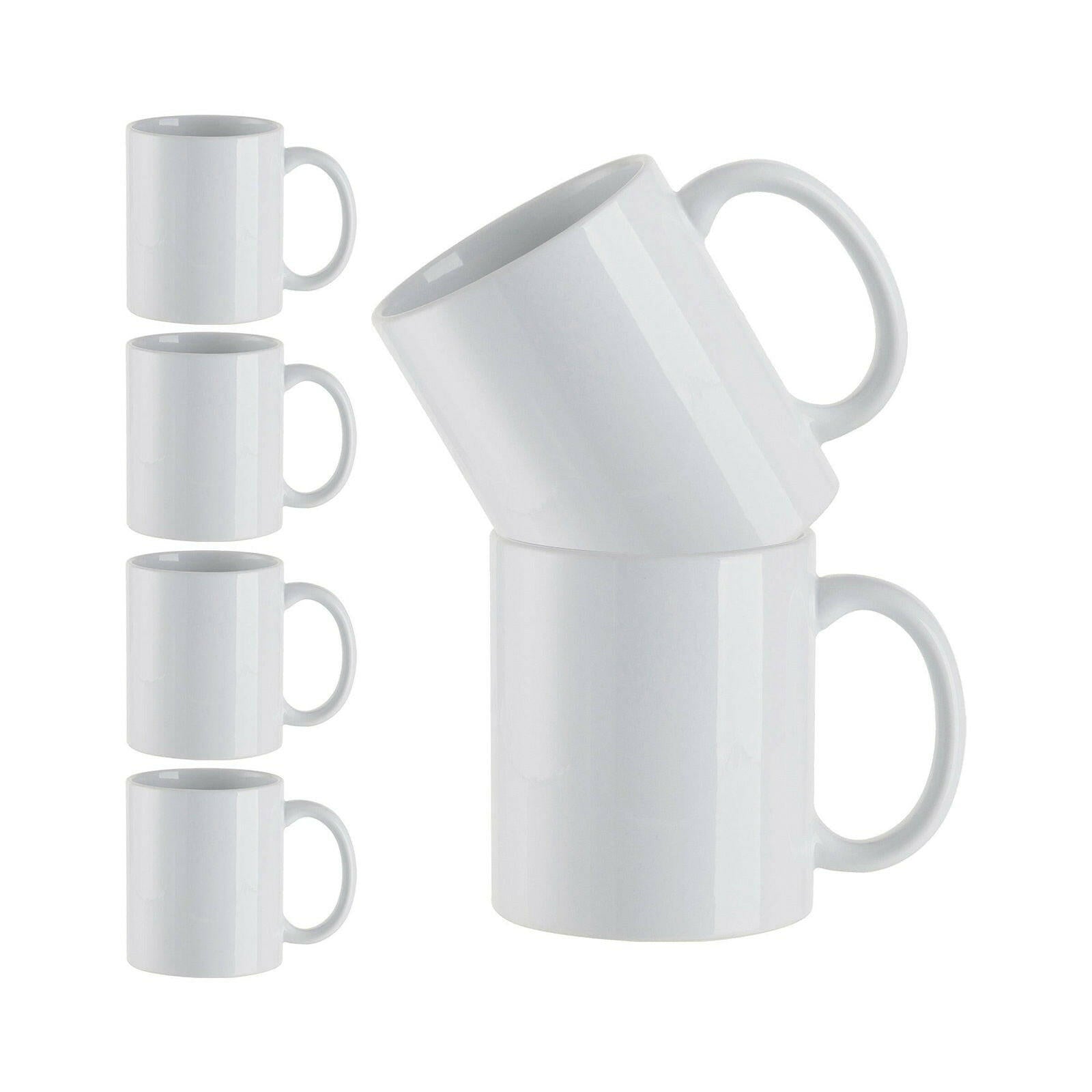 Craft Express 11oz Ceramic Sublimation Mugs: White Glossy Blanks