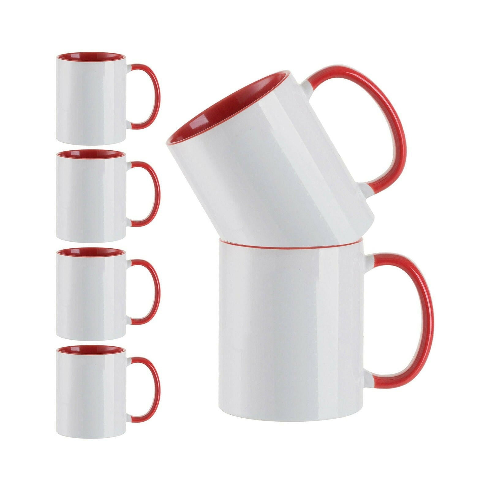 Craft Express 11oz Ceramic Sublimation Mugs: White Glossy Blanks