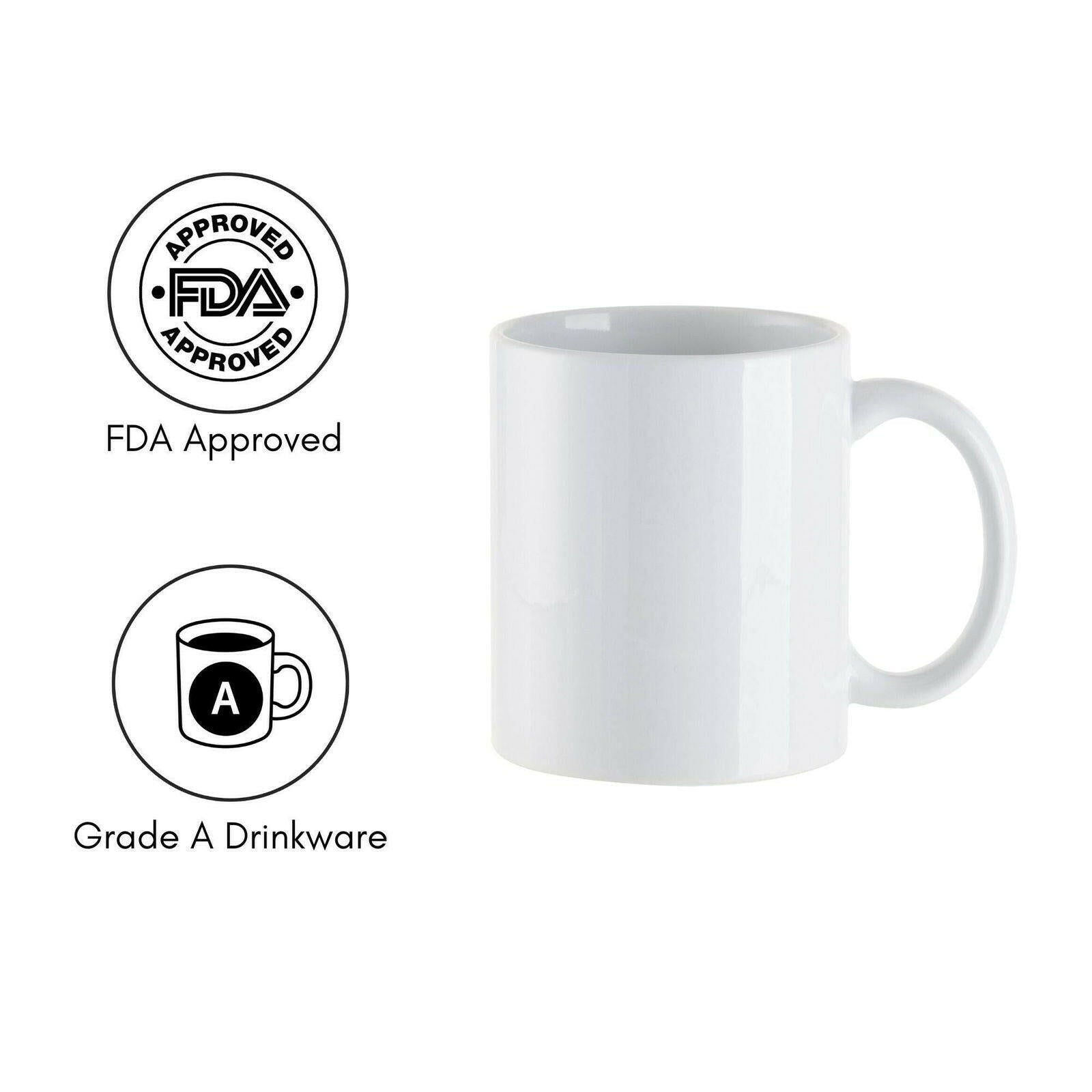 Craft Express 11oz Ceramic Sublimation Mugs: White Glossy Blanks