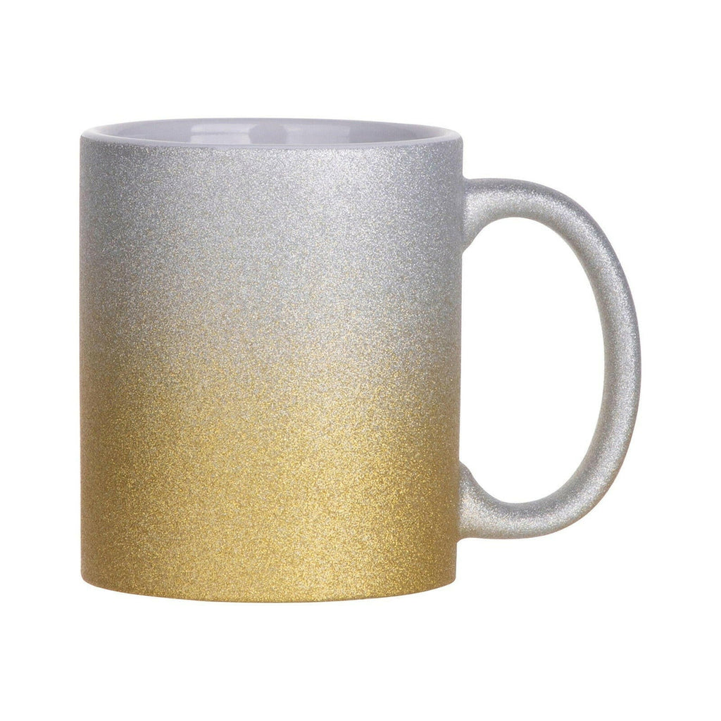 Craft Express 6 Pack 11oz Glitter Ceramic Sublimation Mugs – Sublimation-Ready Drinkware