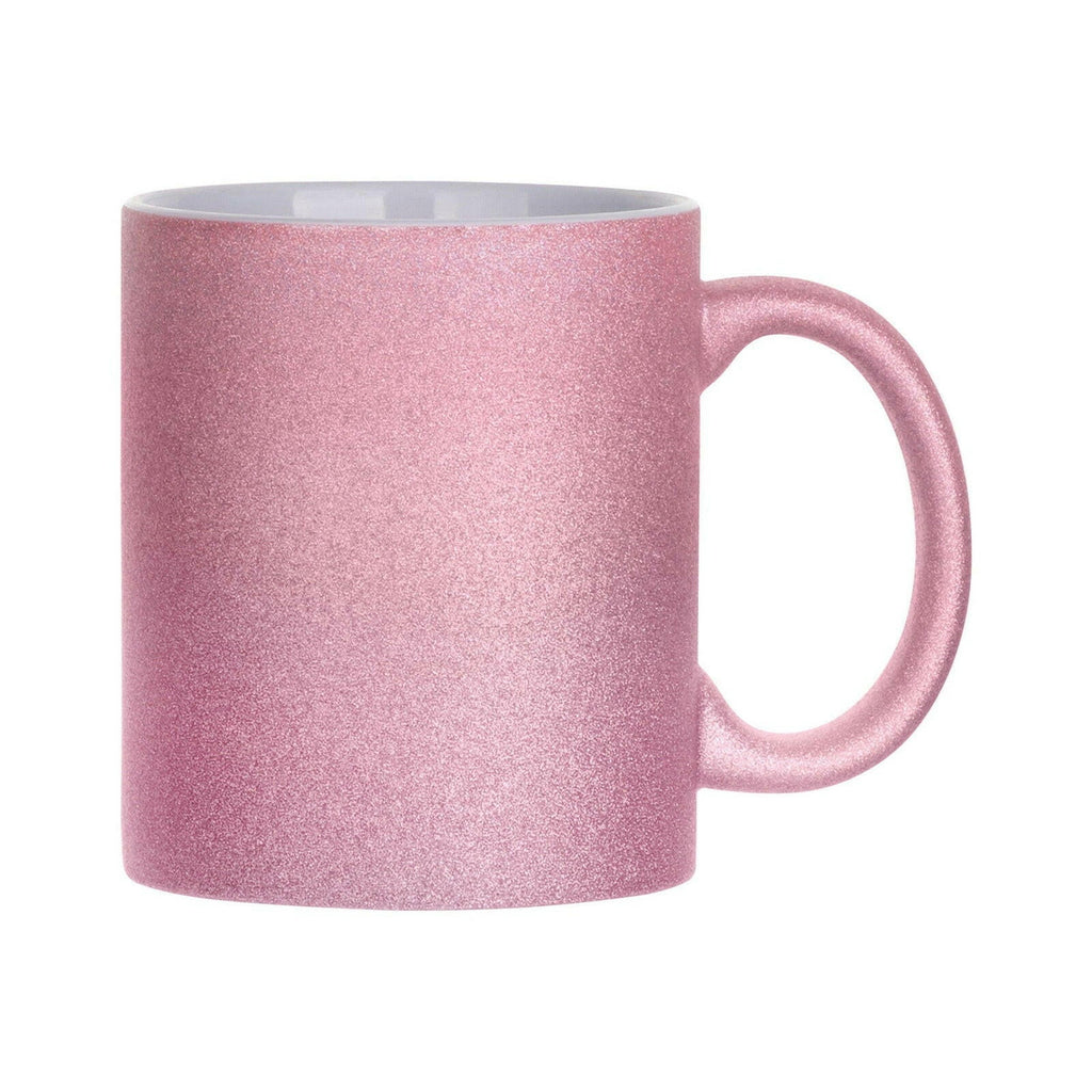 Craft Express 6 Pack 11oz Glitter Ceramic Sublimation Mugs – Sublimation-Ready Drinkware