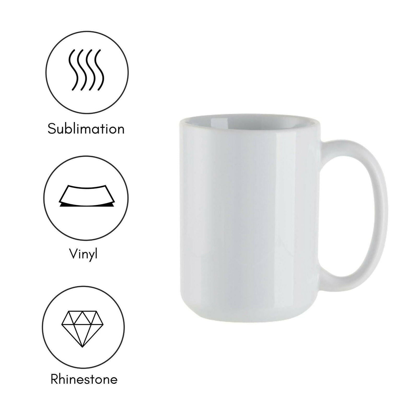 Craft Express 15oz Ceramic Sublimation Mugs