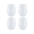 Craft Express 4 Pack 17oz Frosted Stemless Wine Glasses – Sublimation-Ready
