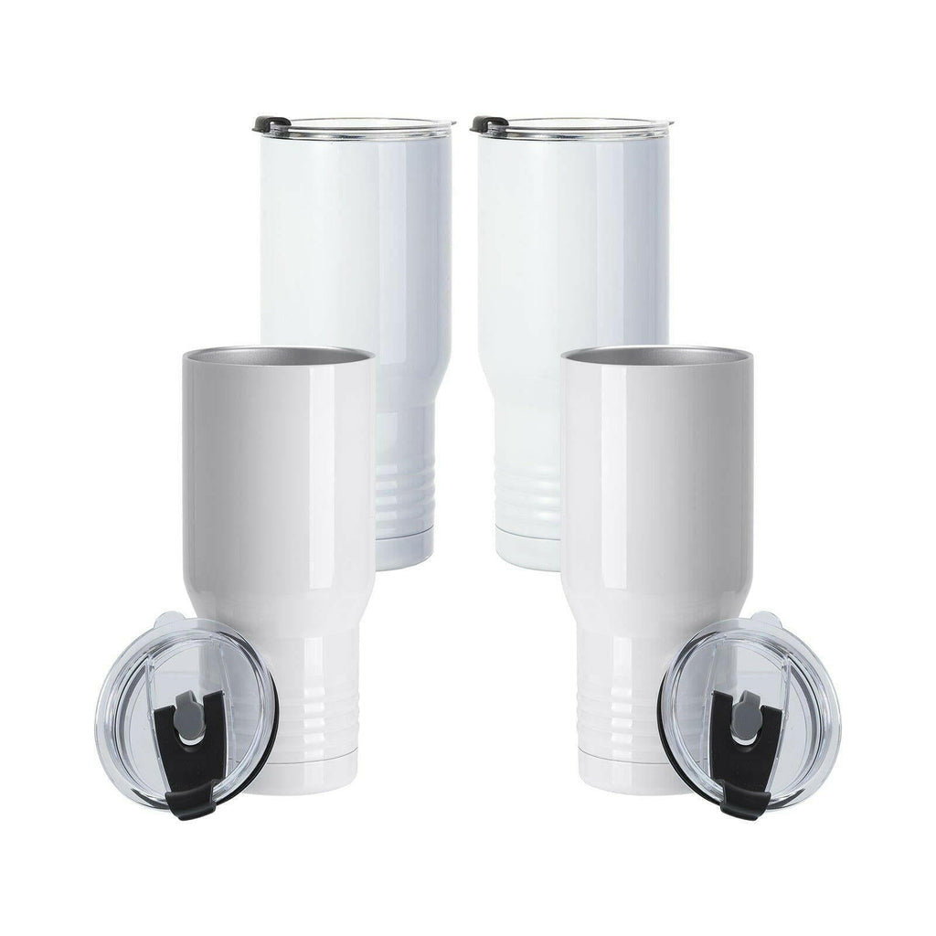 Craft Express 4 Pack 22oz Stainless Steel Sublimation Ringneck Tumblers
