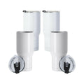 Craft Express 4 Pack 22oz Stainless Steel Sublimation Ringneck Tumblers