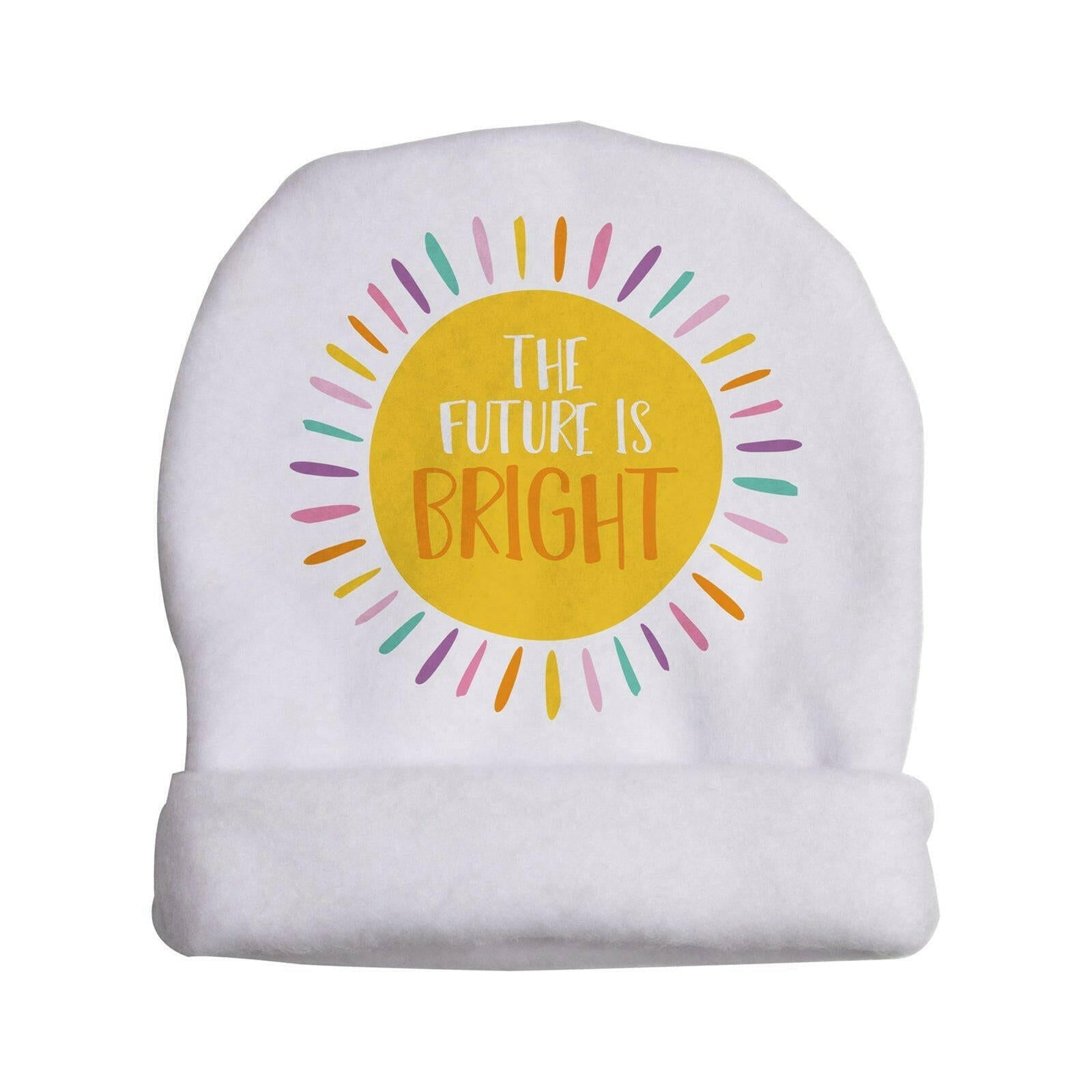 Craft Express 4 Pack Fleece Sublimation Baby Hats – Soft White Beanie Blanks