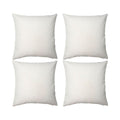 Craft Express 4 Pack Ivory Linen Sublimation Pillow Covers – 18"x18" with Zipper