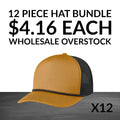 12 Blank Rope Hats Wholesale Bulk