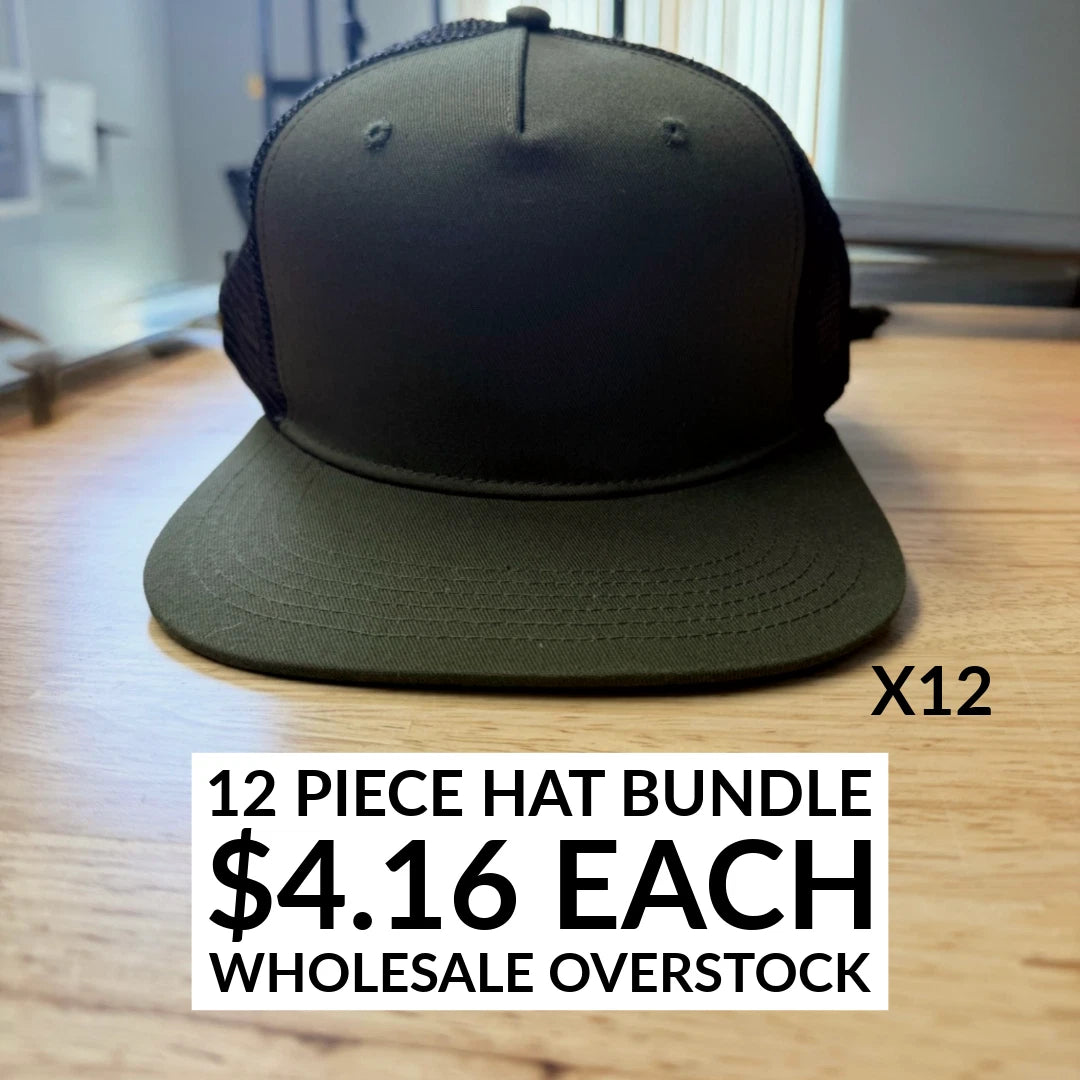 12 Blank Surfer Trucker Cap (Style BX025) Wholesale Bulk $4.16 Each