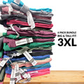 6 Pack 3XL Threadfast T Shirts Blank Tees Bulk Lot Plus Size Soft Big and Tall