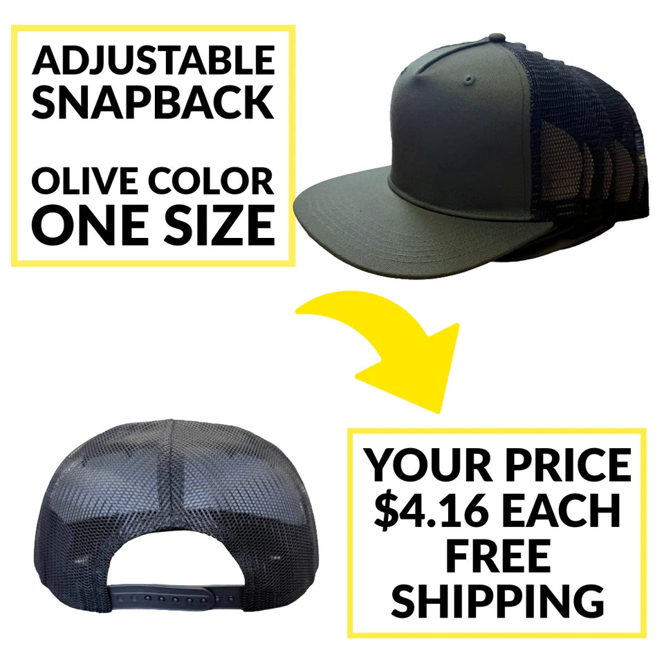12 Blank Surfer Trucker Cap (Style BX025) Wholesale Bulk $4.16 Each