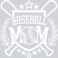 Baseball Mom - White - STK00417 (DTF Transfers)