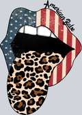 Red White And Leopard Lips - STK05165 (DTF Transfers)