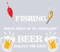 Sports Fishing Solves Most Of My Problems - STK05684 (DTF Transfers)