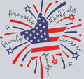 Flag Star Fireworks - STK02036 (DTF Transfers)