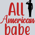 All American Babe - STK00084 (DTF Transfers)