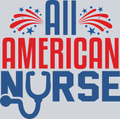 All American Nurse - STK00083 (DTF Transfers)