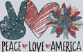 Peace Love America 1 - STK04713 (DTF Transfers)