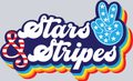 Retro Stars And Stripes - STK05230 (DTF Transfers) (DTF Transfers)