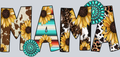 Mama Cow Sunflower - STK03958 (DTF Transfers)