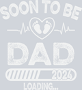 Soon To Be Dad White - STK05621 (DTF Transfers)