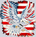 Eagle With Gun American Flag Patriotic - STK01748 (DTF Transfers)