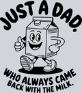 Just A Dad Who Always Came Back With The Milk - Black - STK03430 (DTF Transfers)
