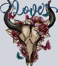 Skull Cow Love - STK05529 (DTF Transfers)